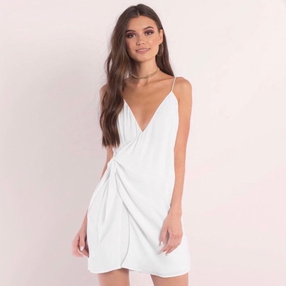 revolve Dresses & Skirts - Stylestalker White Wrap Dress Deep V